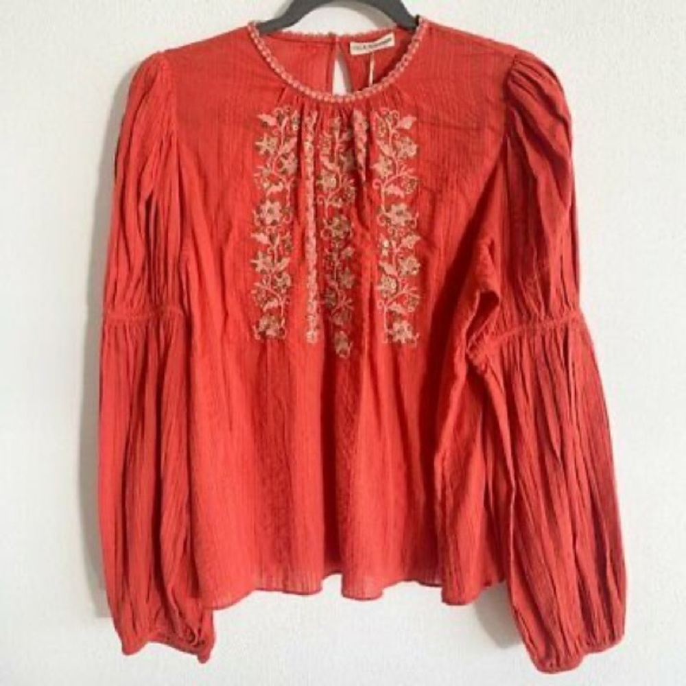 NWT!! Ulla Johnson Vida Blouse in Clay